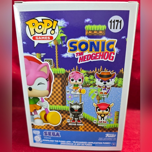 Amy Rose Funko # 1171 (Nib) With Pop Protector - Picture 7 of 7